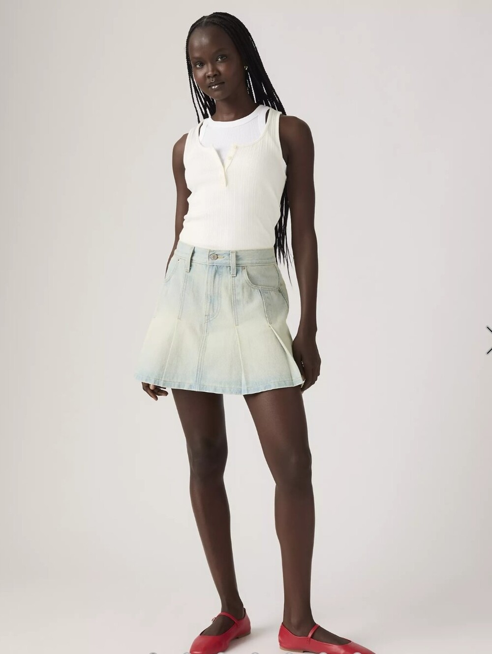 Levi's Pleated Mini Skirt